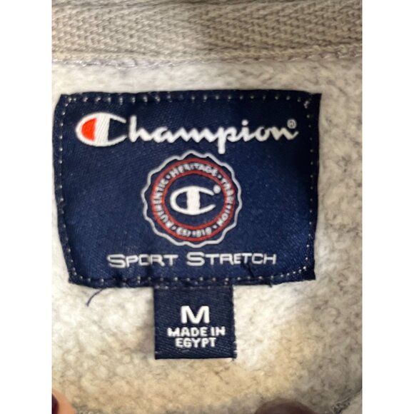 Georgetown Logo Pullover Hoodie Gray M Retro Neutral Hoyas Collegiate Bulldog - Picture 2 of 10